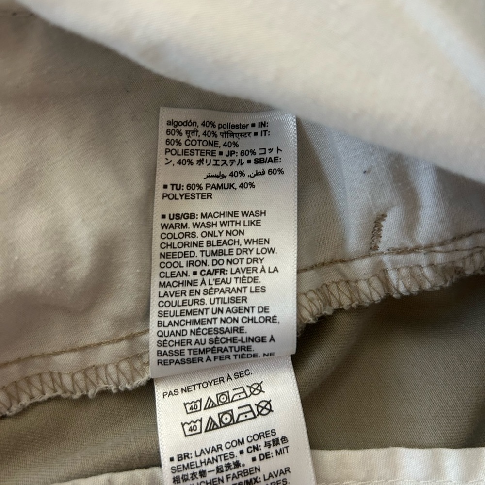 Amazon Essentials Men's Khaki Flat Front Chinos Size 30 x 32 - Picture 7 of 7